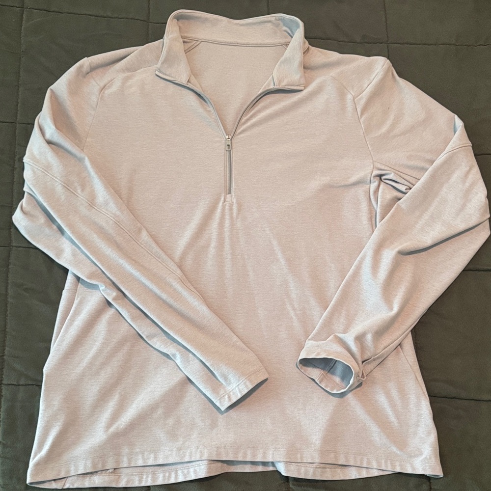 lululemon athletica Light Gray Men's Quarter-Zip Pullover